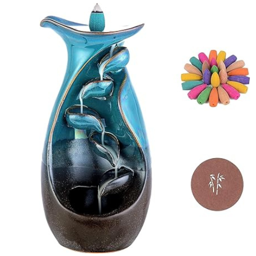 Incense Holder,Backflow Waterfall Incense Burner,